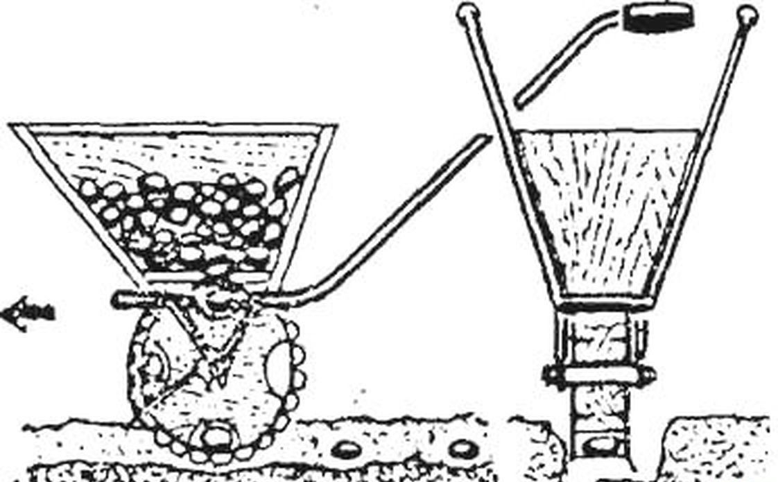 Disegni piantatrice manuale di patate